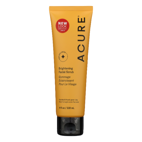 Acure Brightening Facial Scrub - 4 Fluid ounce