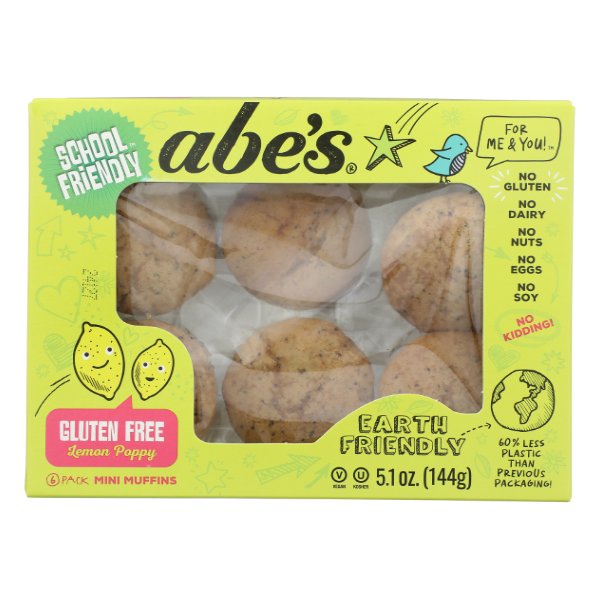 Abe's Lemon Poppy Muffins - 5.1 Ounce