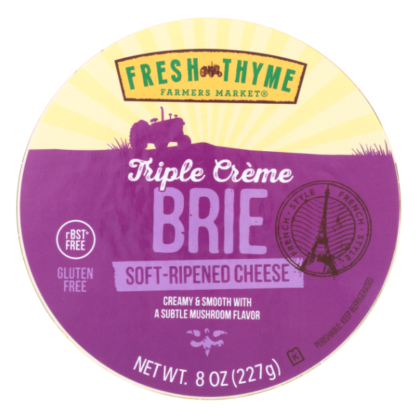 Fresh Thyme Triple Creme Brie - 8 Ounce
