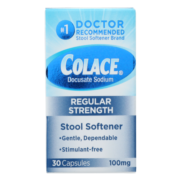 Colace Stool Softener Capsules 100mg - 30 Each