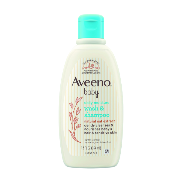 Aveeno Baby Daily Moisture Wash & Shampoo - 12 Ounce