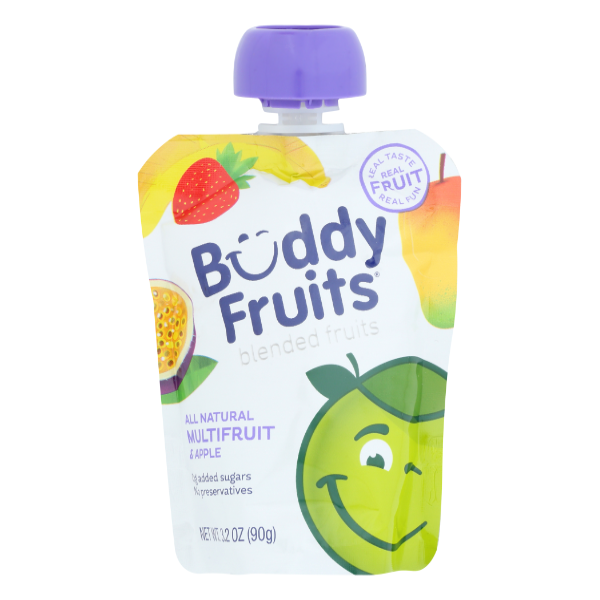Buddy Fruits All Natural Multi Fruits Pouch - 3.2 Ounce