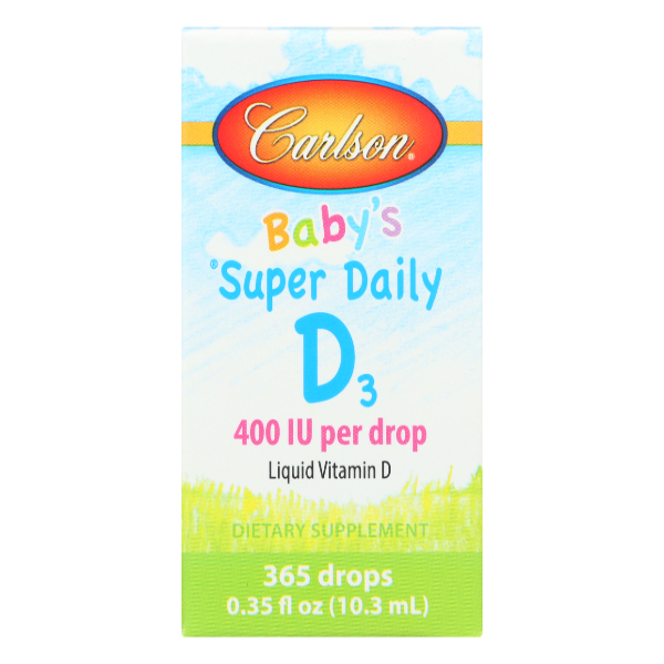 Carlson Super Daily D3 400iu Baby Drops - 0.35 Fluid ounce