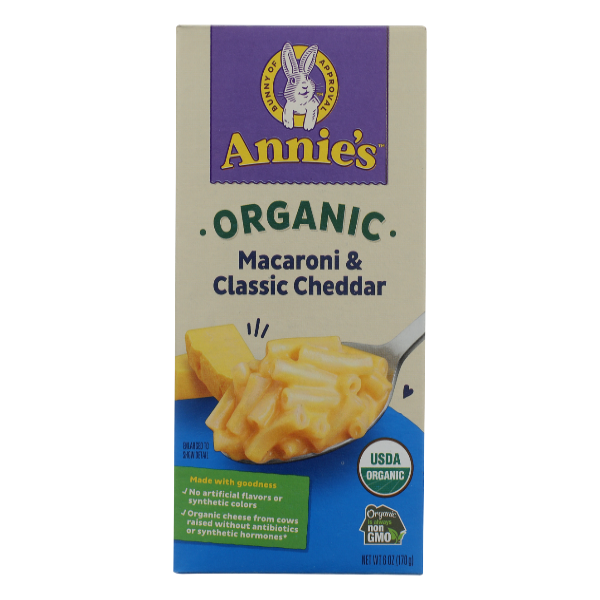 Annie's Macaroni And Classic Cheddar - 6 Ounce