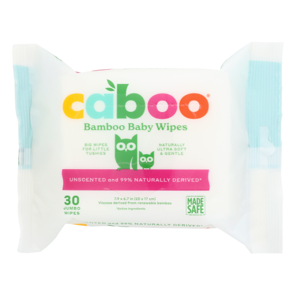 Caboo Bamboo Baby Wipes - 30 Each