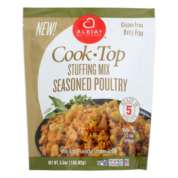 Aleias Stuffing Mix Seasoned Poultry - 5.5 Ounce