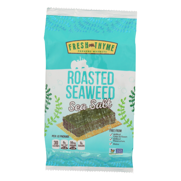 Fresh Thyme Roasted Seaweed With Sea Salt - 0.35 Ounce