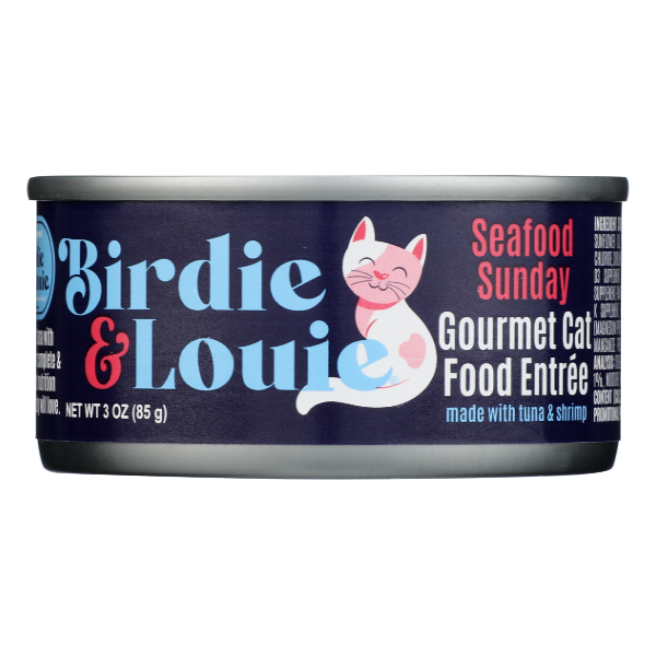 Birdie And Louie Food Cat Wet Seafd Sndy - 3 Ounce