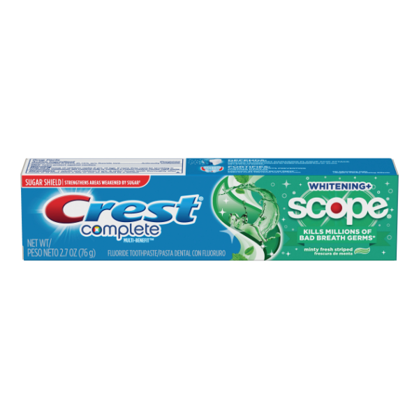 Crest Plus Scope Complete Whitening Mint Toothpaste - 2.7 Fluid ounce