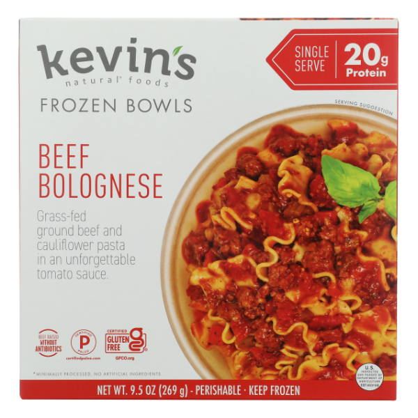 Kevin's Beef Bolognese Bowl - 9.5 Ounce