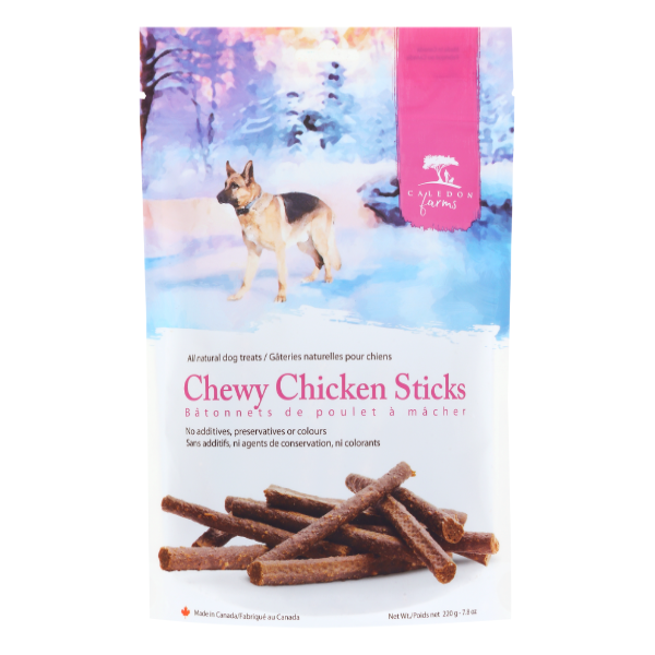 Caledon Farms Treat Dog Chkn Chwy Stck - 7.8 Ounce