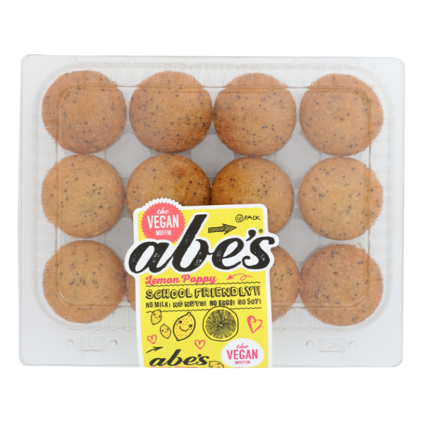 Abe's Vegan Lemon Poppy Muffin - 9.7 Ounce