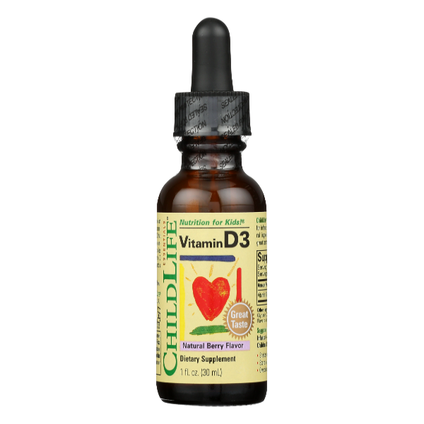 Child Life Essentials Berry Flavor Vitamin D3 - 1 Fluid ounce
