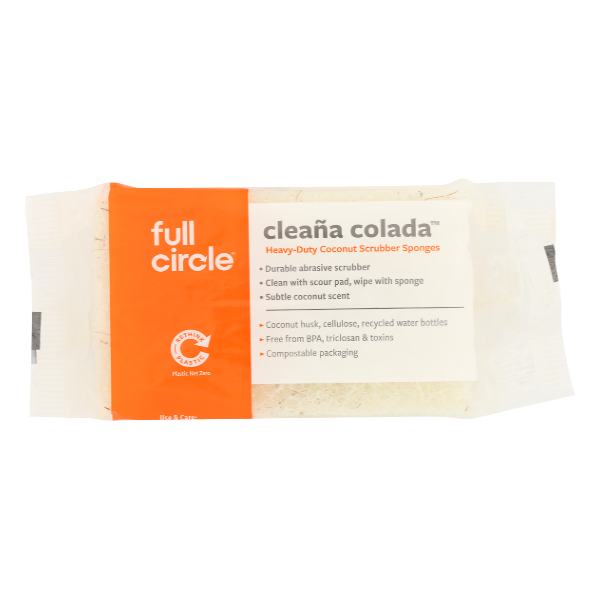 Full Circle Home Sponge Scrubber Coconut - 2 Each