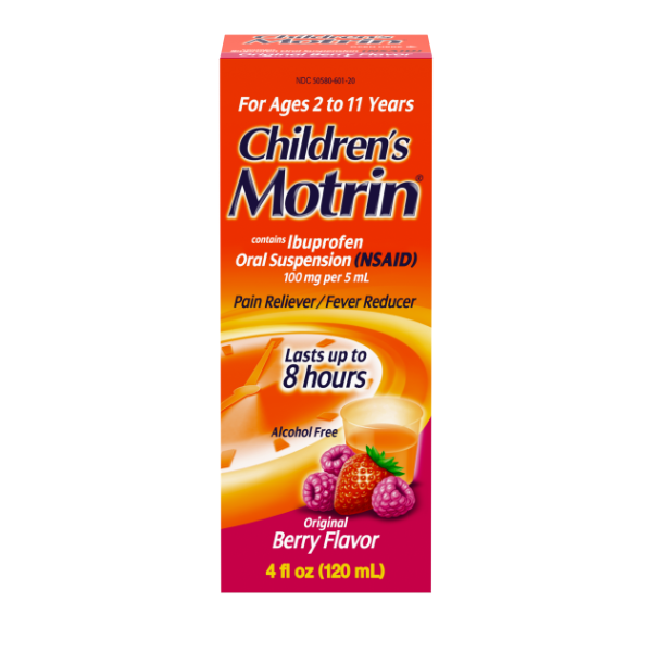 Motrin Childrens Ibuprofen Berry Flavor - 4 Ounce