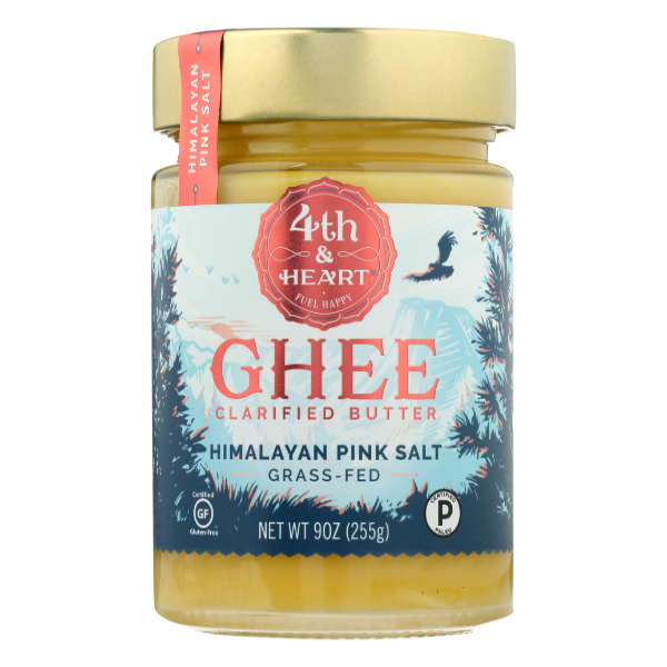 4th And Heart Grass Fed Himalayan Pink Salt Ghee Clarified Butter - 9 Ounce