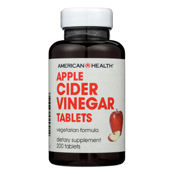 American Health Apple Cider Vinegar Tablets 300 Mg - 200 Each