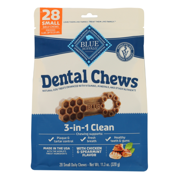 Blue Buffalo Dental Chews Small Daily Chews 28ct - 11.3 Ounce