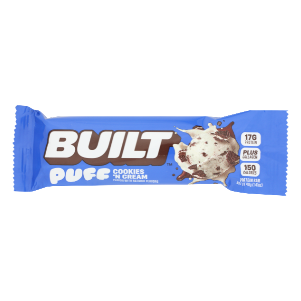 Built Puff Cookies N Cream Protein Bar - 1.41 Ounce
