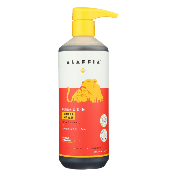 Alaffia Kids Everyday Coconut Strawberry Shampoo/body Wash - 16 Fluid ounce