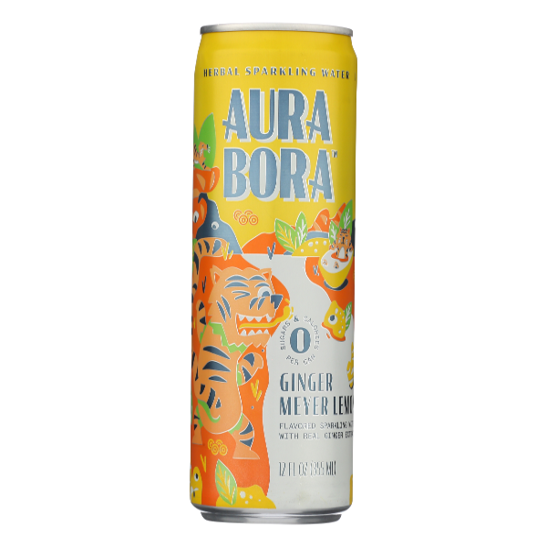 Aura Bora Ginger Meyer Lemon Sparkling Water - 12 Fluid ounce