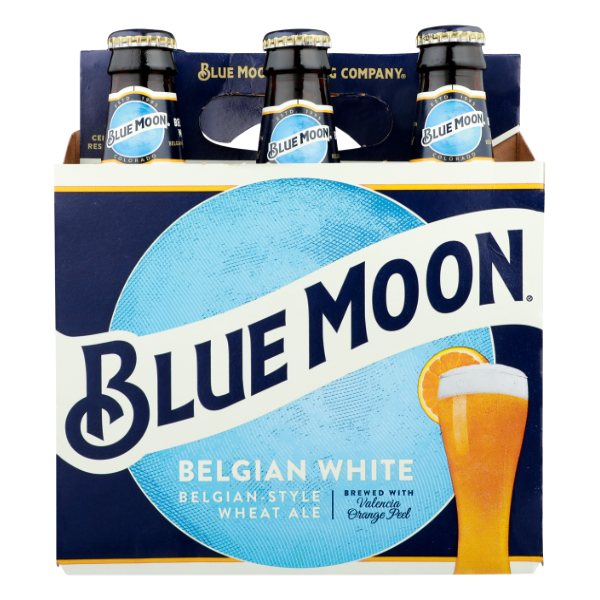 Blue Moon Belgian White Wheat Ale 6pk - 72 Fluid ounce