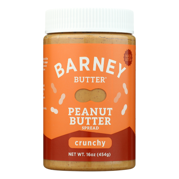Barney Butter Peanut Butter Crunchy - 16 Ounce