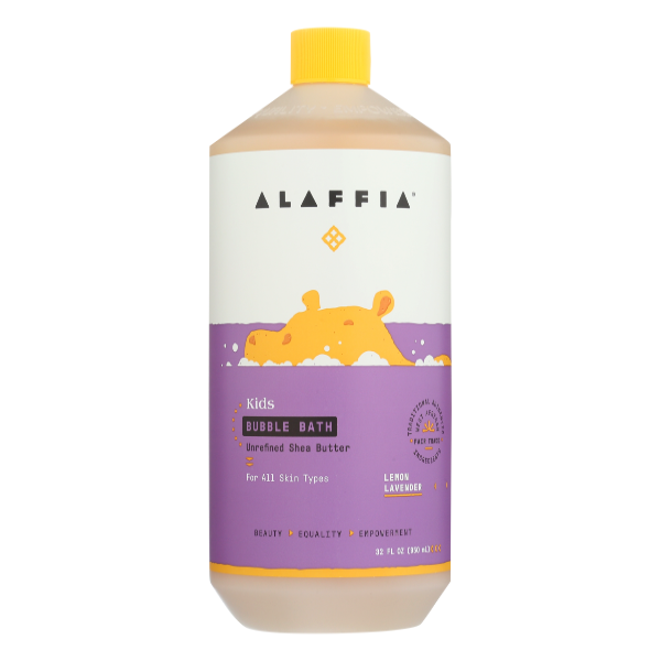 Alaffia Kids Lemon Lavender Everyday Shea Bubble Bath - 32 Fluid ounce