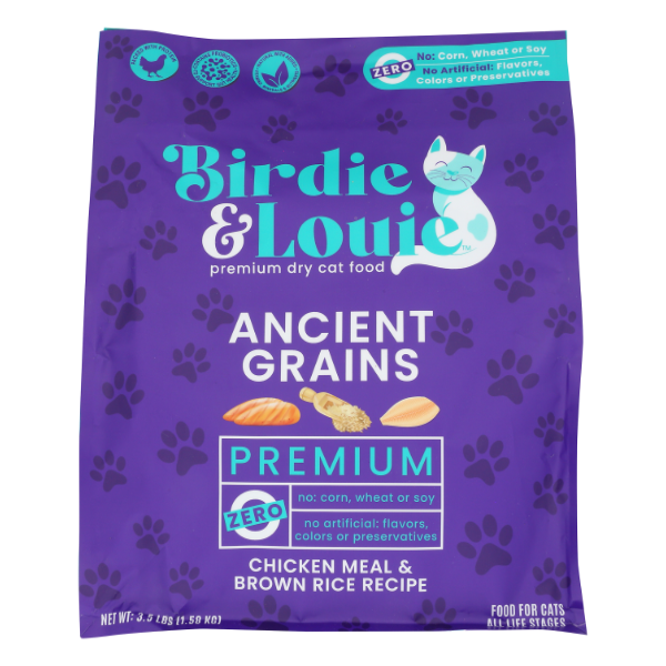 Birdie And Louie Food Cat Dry Chcken Rice - 3.5 Pound