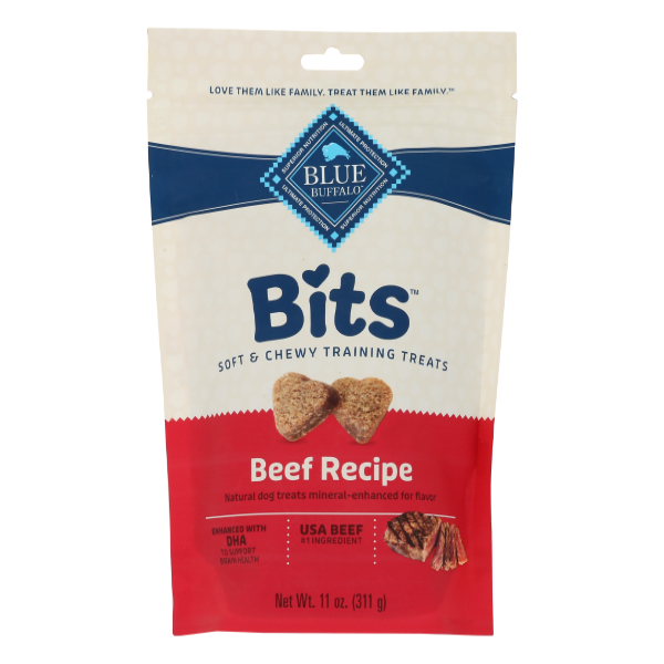 Blue Buffalo Bits Beef Recipe Dog Treats - 11 Ounce