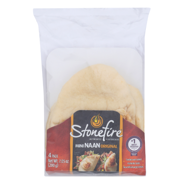 Stonefire Original Mini Naan 4pk - 7.05 Ounce