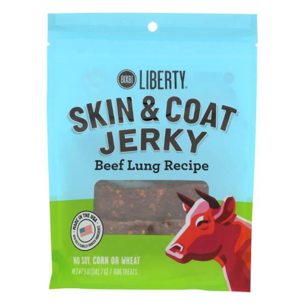Bixbi Jerky Dog Skin&coat Beef - 5 Ounce