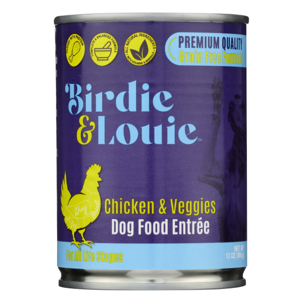 Birdie And Louie Food Wet Dog Chckn Vggie - 13 Ounce