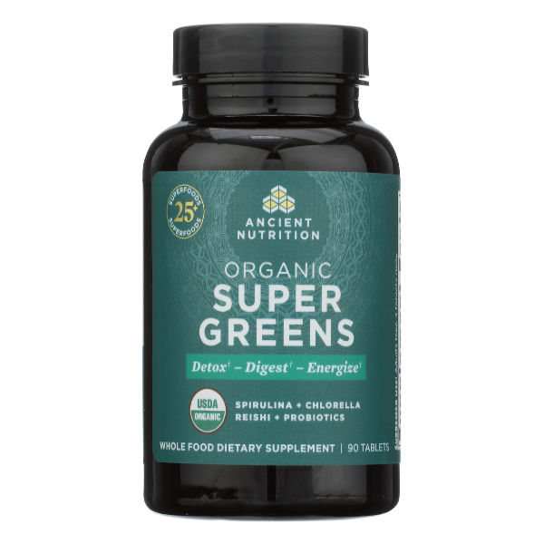 Ancient Nutrition Organic Super Greens Tablets - 90 Each