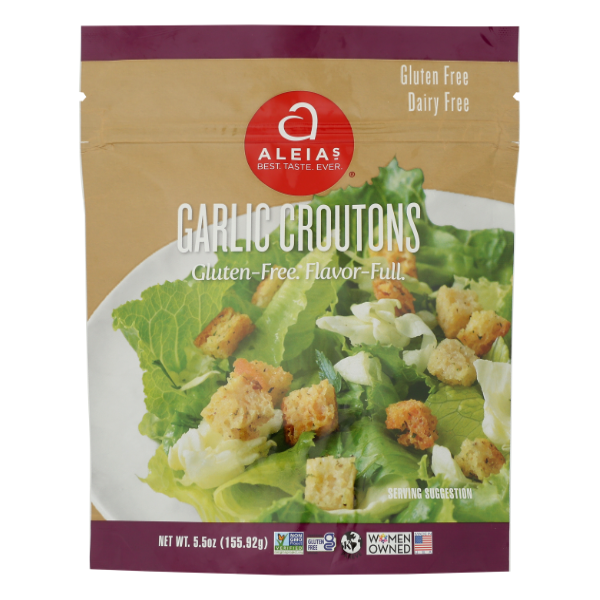 Aleias Garlic Croutons - 5.5 Ounce