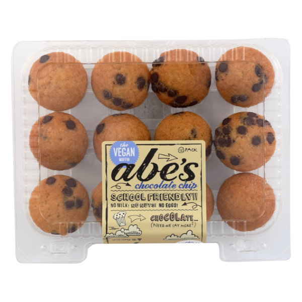 Abe's Vegan Chocolate Chip Muffins 12ct - 10 Ounce