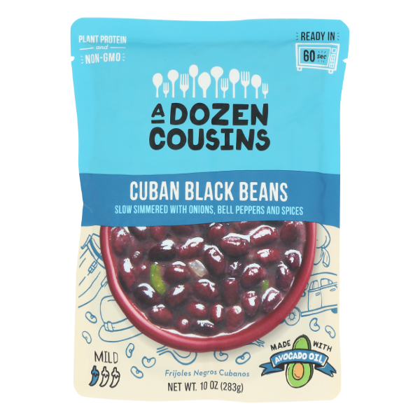 A Dozen Cousins Ready To Eat Cuban Black Beans - 10 Ounce