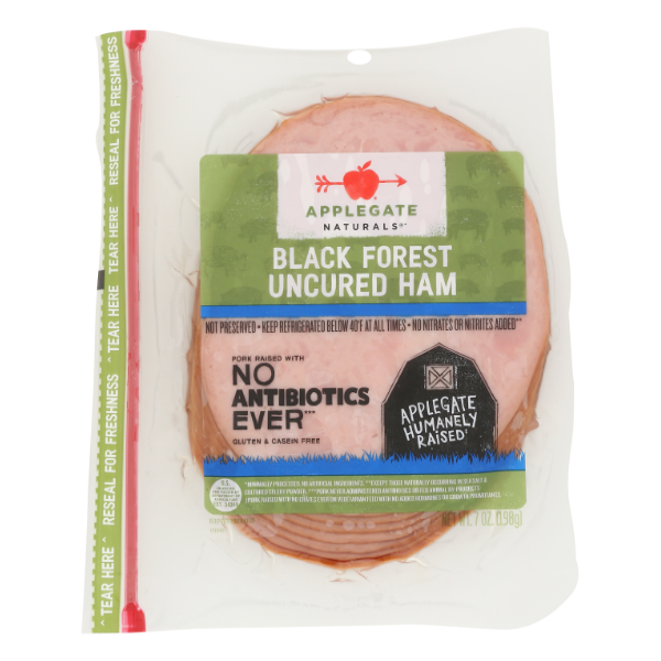 Applegate Naturals Uncured Black Forest Ham - 7 Ounce