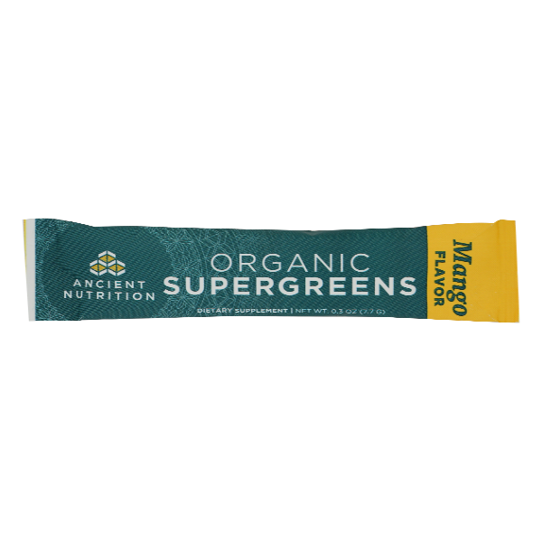 Ancient Nutrition Organic Supergreens Mango Packet - 1 Each