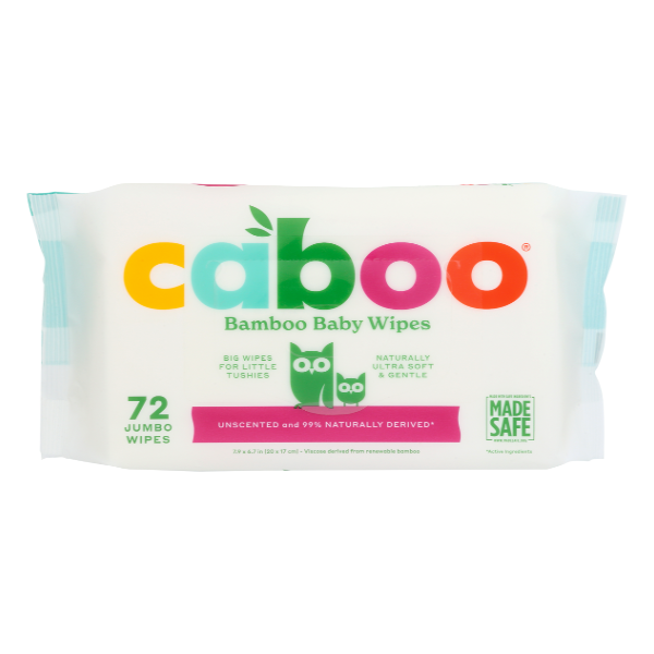 Caboo Bamboo Baby Wipes - 72 Each