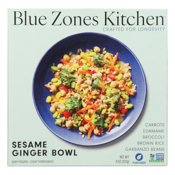 Blue Zones Kitchen Sesame Ginger Bowl - 8 Ounce