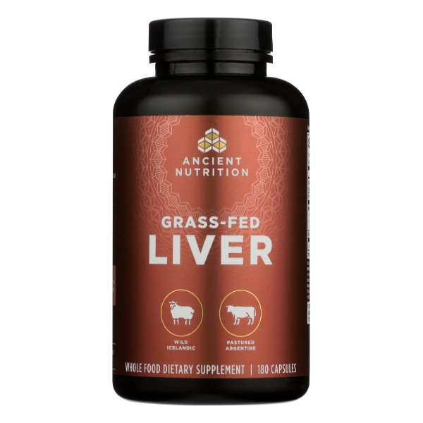 Ancient Nutrition Grass Fed Liver Capsules - 180 Each