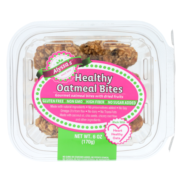 Alyssa's Healthy Gluten Free Oatmeal Bites With Dried Fruits - 6 Ounce
