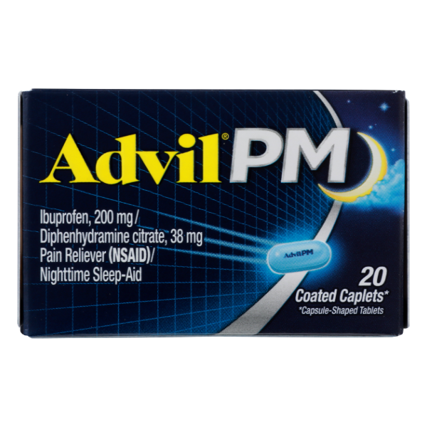 Advil Pm Ibuprofen Caplets - 20 Each