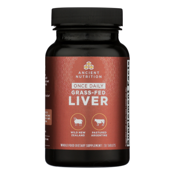 Ancient Nutrition Glandular Once Daily Grass-fed Liver - 30 Each