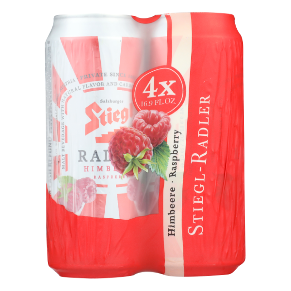 Steigl Raspberry Radlers 4pk - 67.6 Fluid ounce