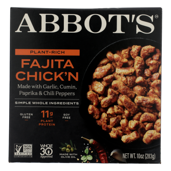 Abbot's Plant Based Fajita Chick'n - 10 Ounce