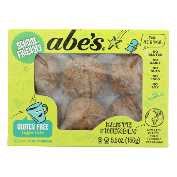 Abe's Gluten Free Coffee Cake Muffins - 5.5 Ounce