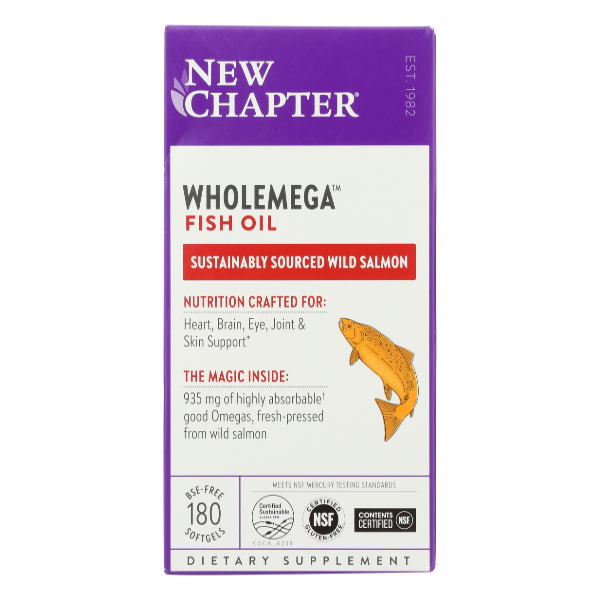 New Chapter Wholemega Fish Oil - 180 Each
