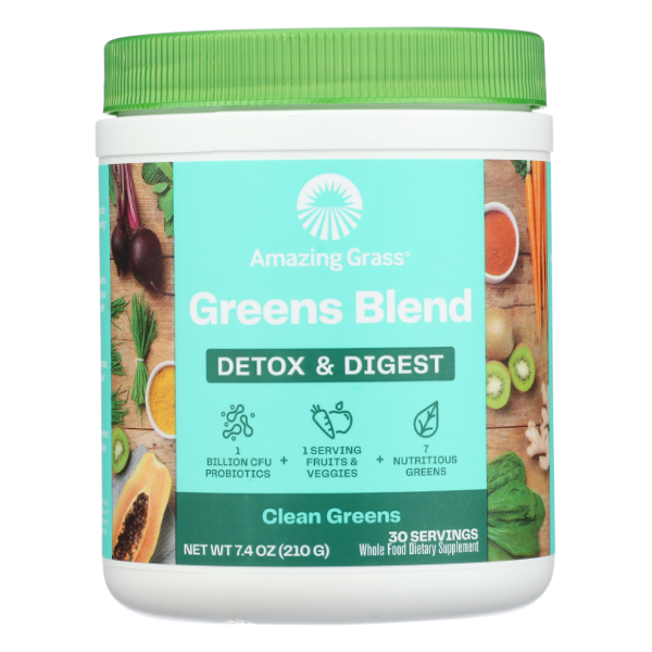 Amazing Grass Green Superfood Detox & Digest - 7.4 Ounce